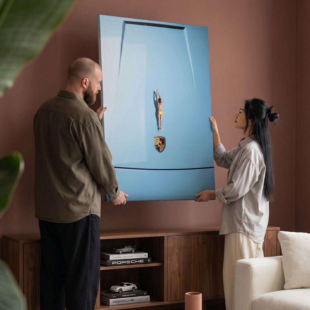 Car Dive canvas wall art
