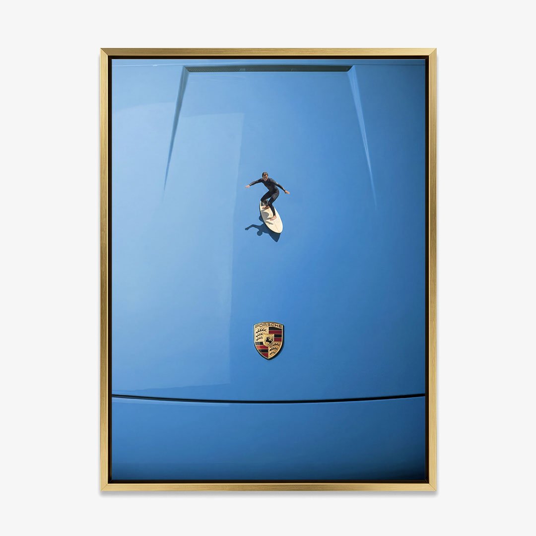 Car Surfing canvas wall art