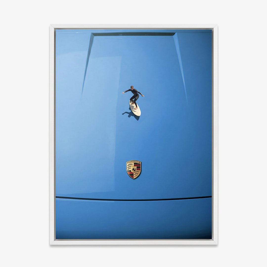 Car Surfing canvas wall art