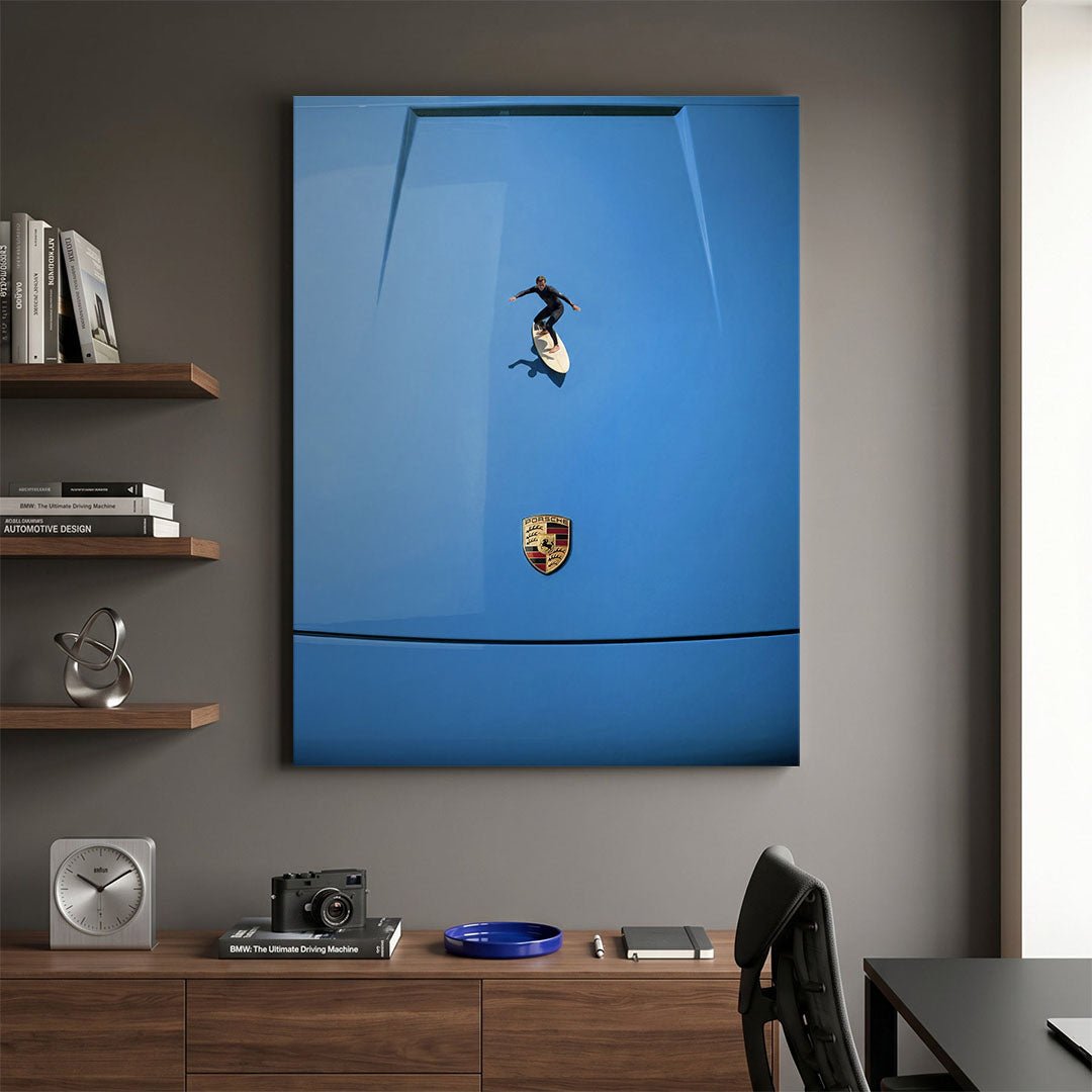 Car Surfing canvas wall art