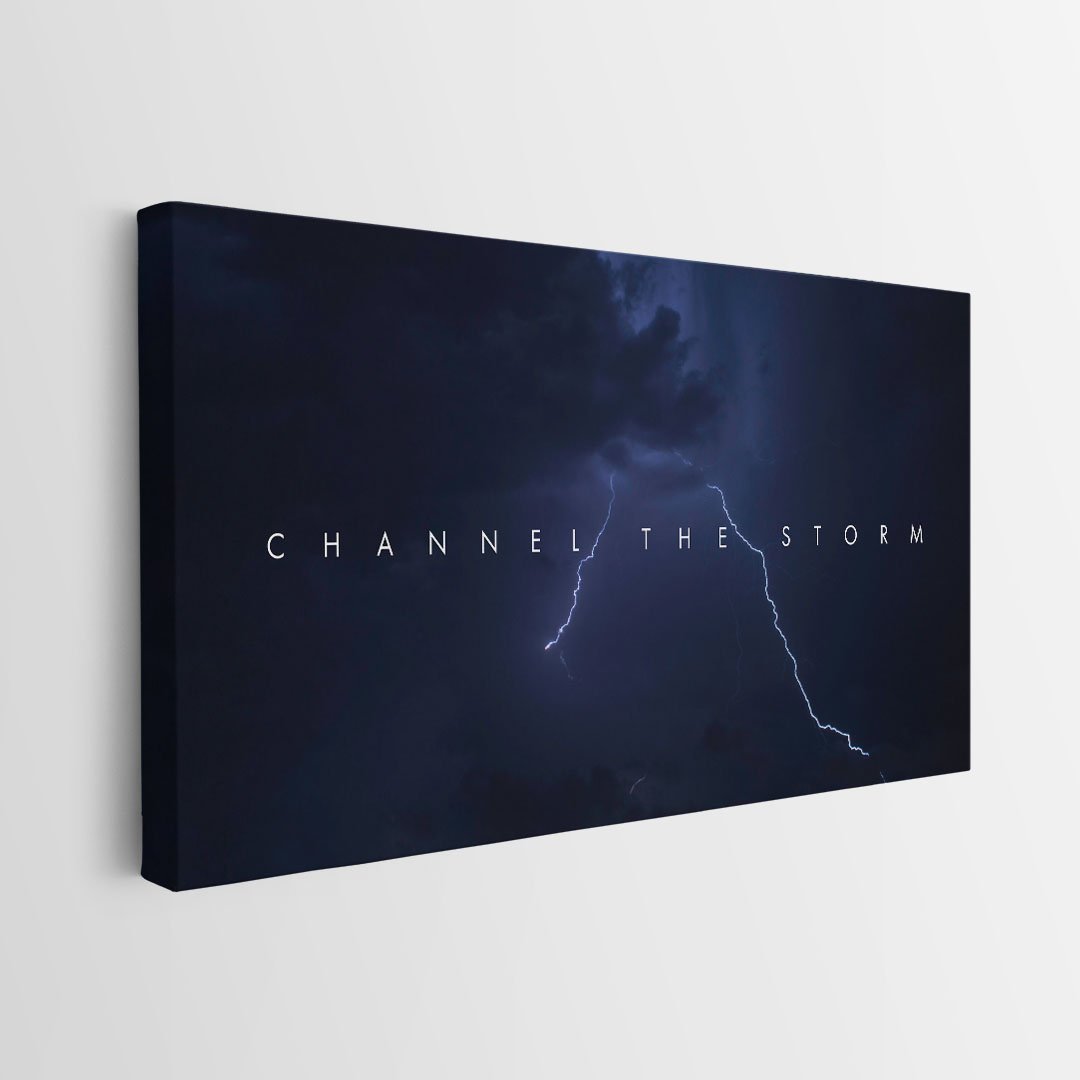 Channel The Storm canvas wall art