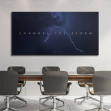 Channel The Storm canvas wall art