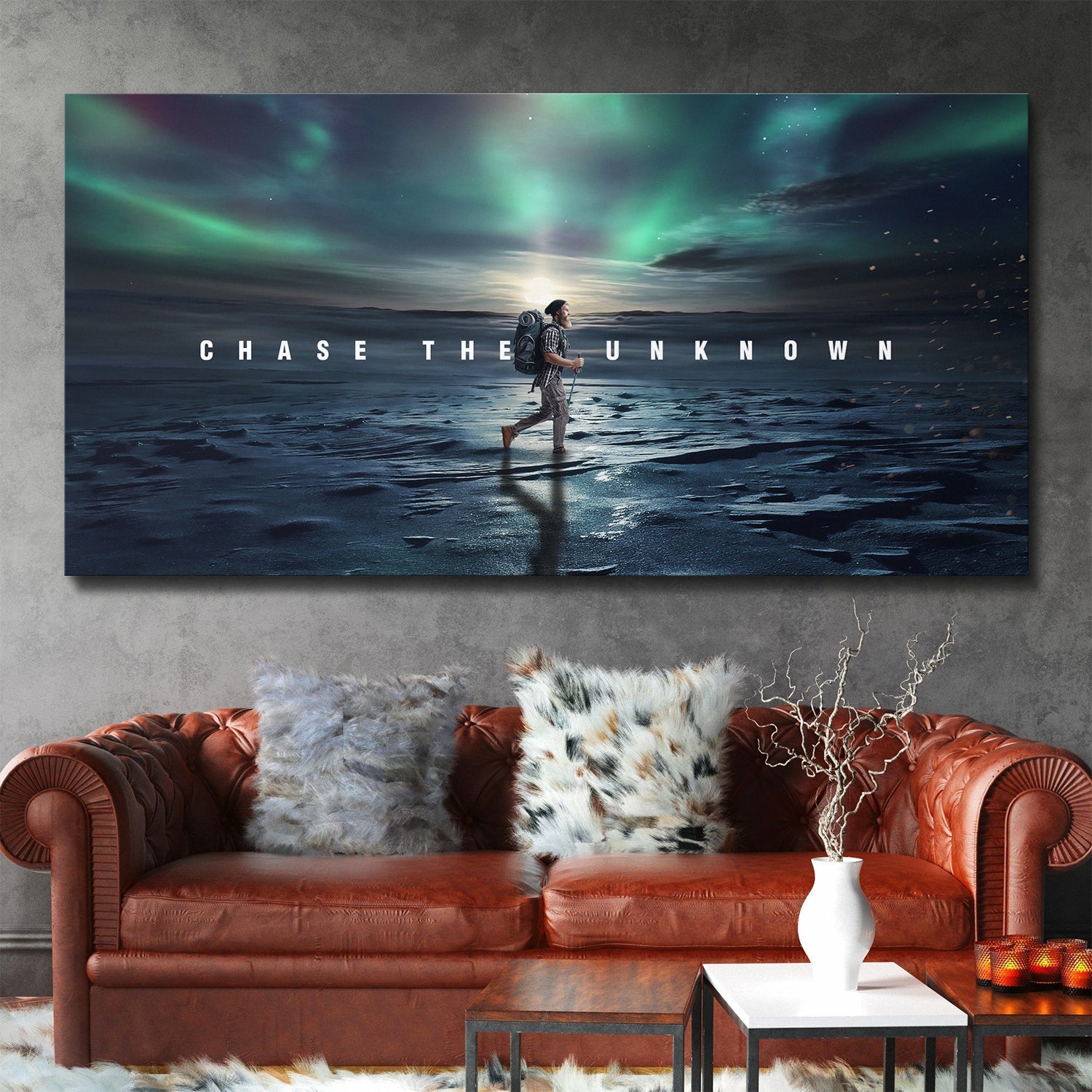 Chase The Unknown canvas wall art