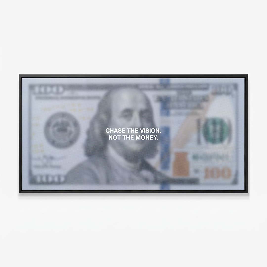Chase The Vision (Dollar Edition) canvas wall art