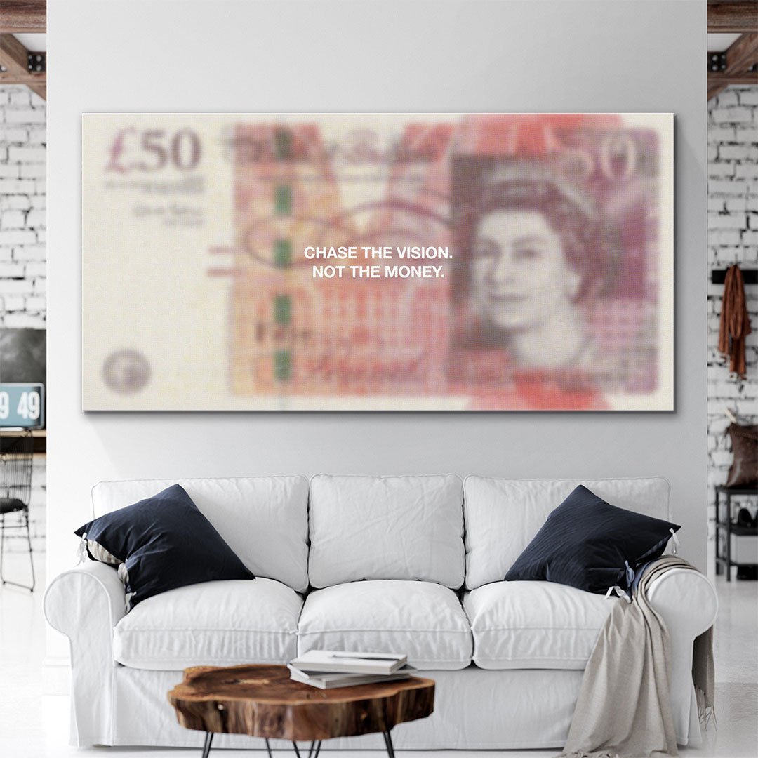 Chase The Vision (Pound Edition) canvas art