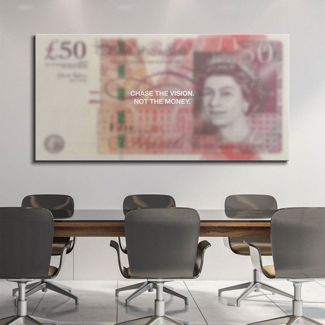 Chase The Vision (Pound Edition) canvas art