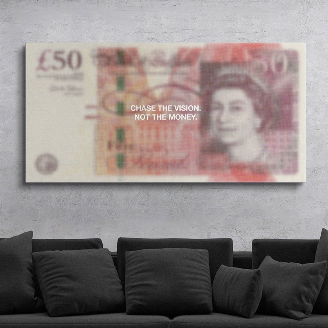 Chase The Vision (Pound Edition) canvas art