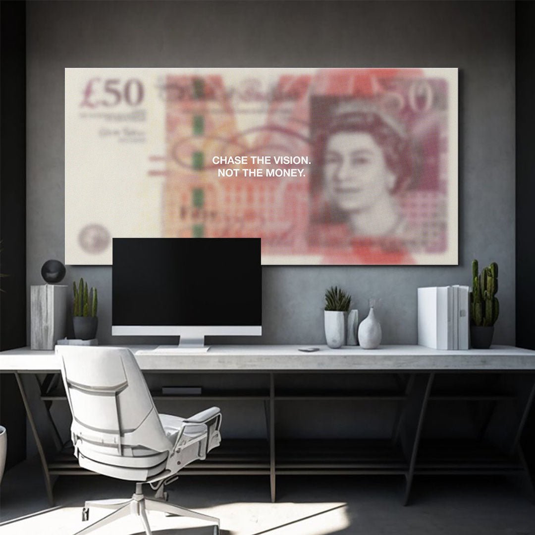 Chase The Vision (Pound Edition) canvas art