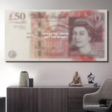 Chase The Vision (Pound Edition) canvas wall art