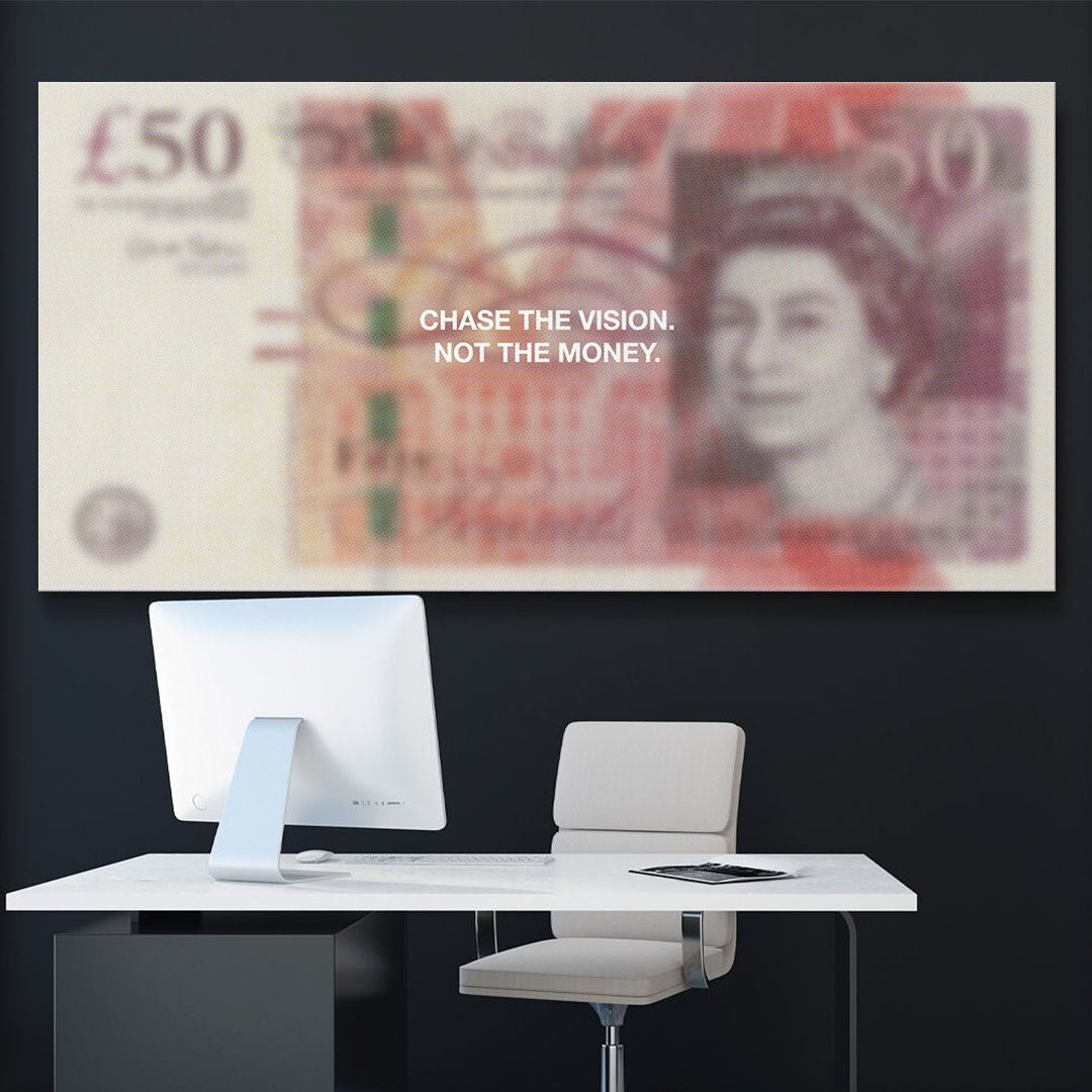 Chase The Vision (Pound Edition) canvas art