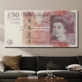 Chase The Vision (Pound Edition) canvas wall art