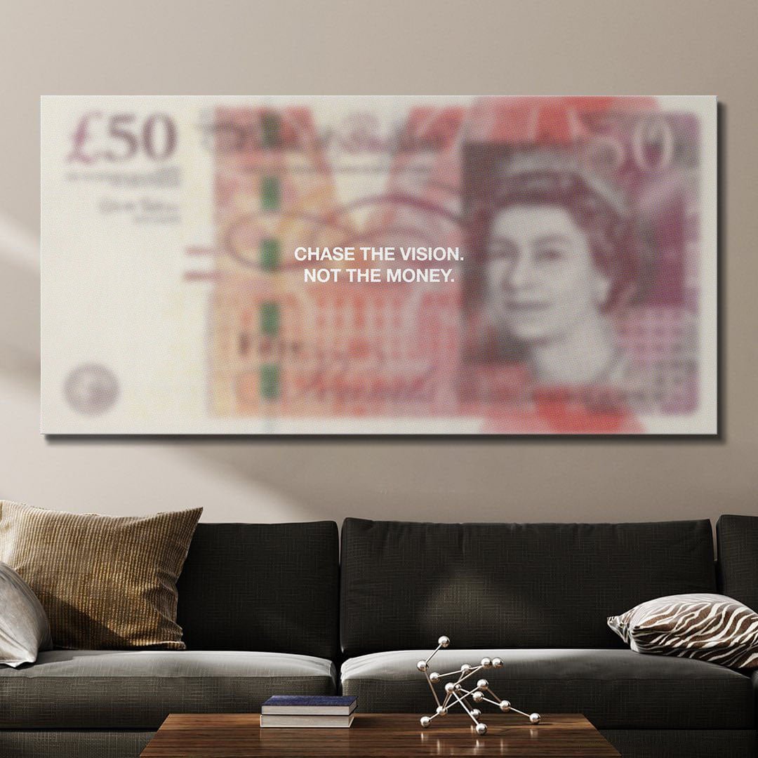 Chase The Vision (Pound Edition) canvas art