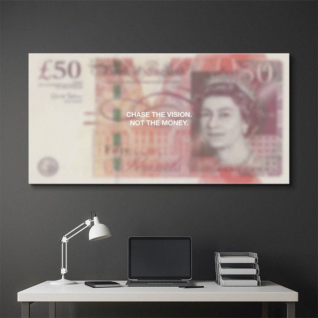 Chase The Vision (Pound Edition) canvas wall art