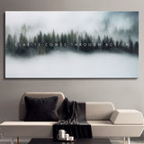 Clarity Comes Through Action canvas wall art