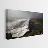 Clarity Follows Action canvas wall art