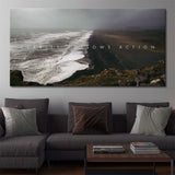 Clarity Follows Action canvas wall art