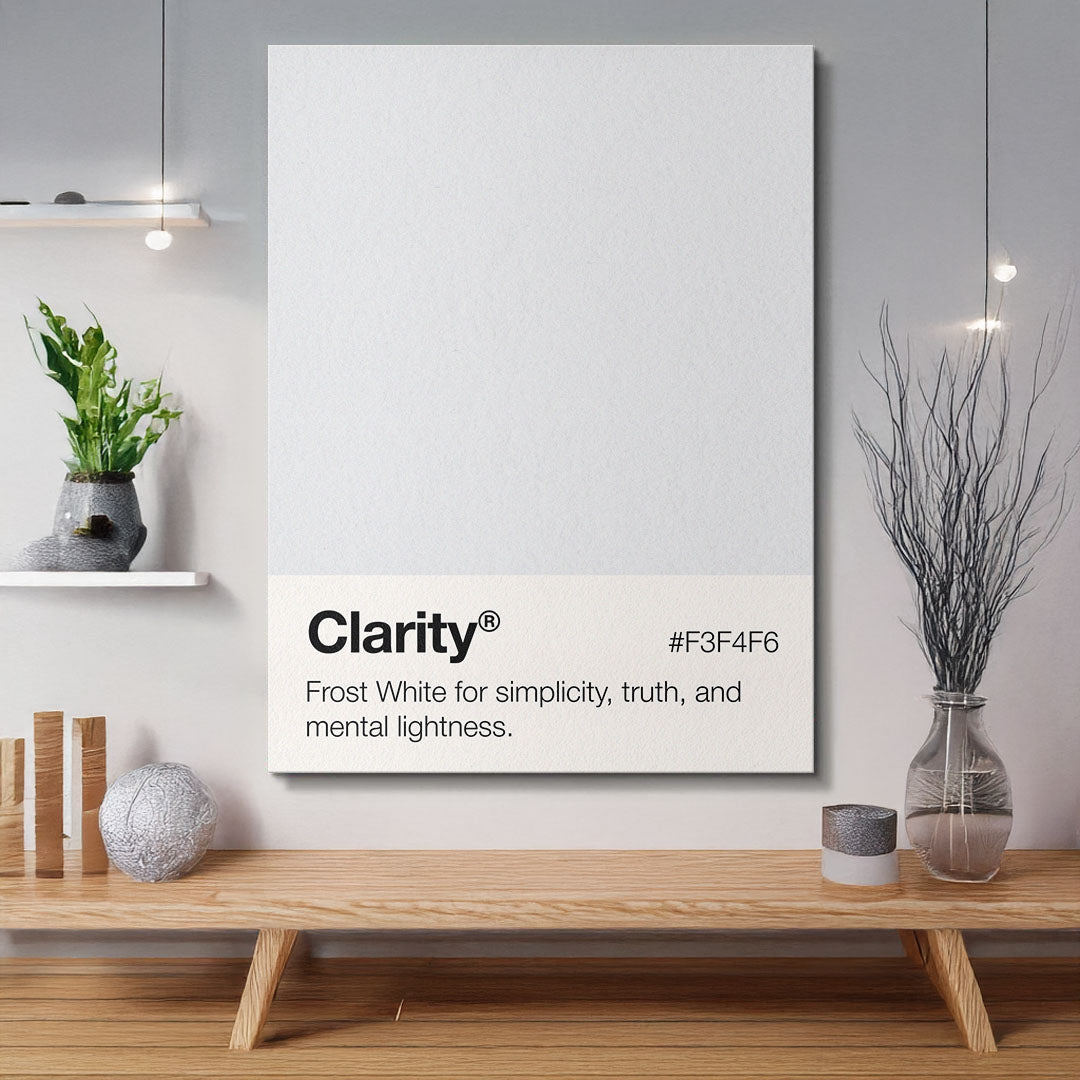 Clarity Palette motivational canvas wall art