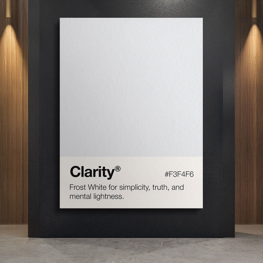 Clarity Palette motivational canvas wall art