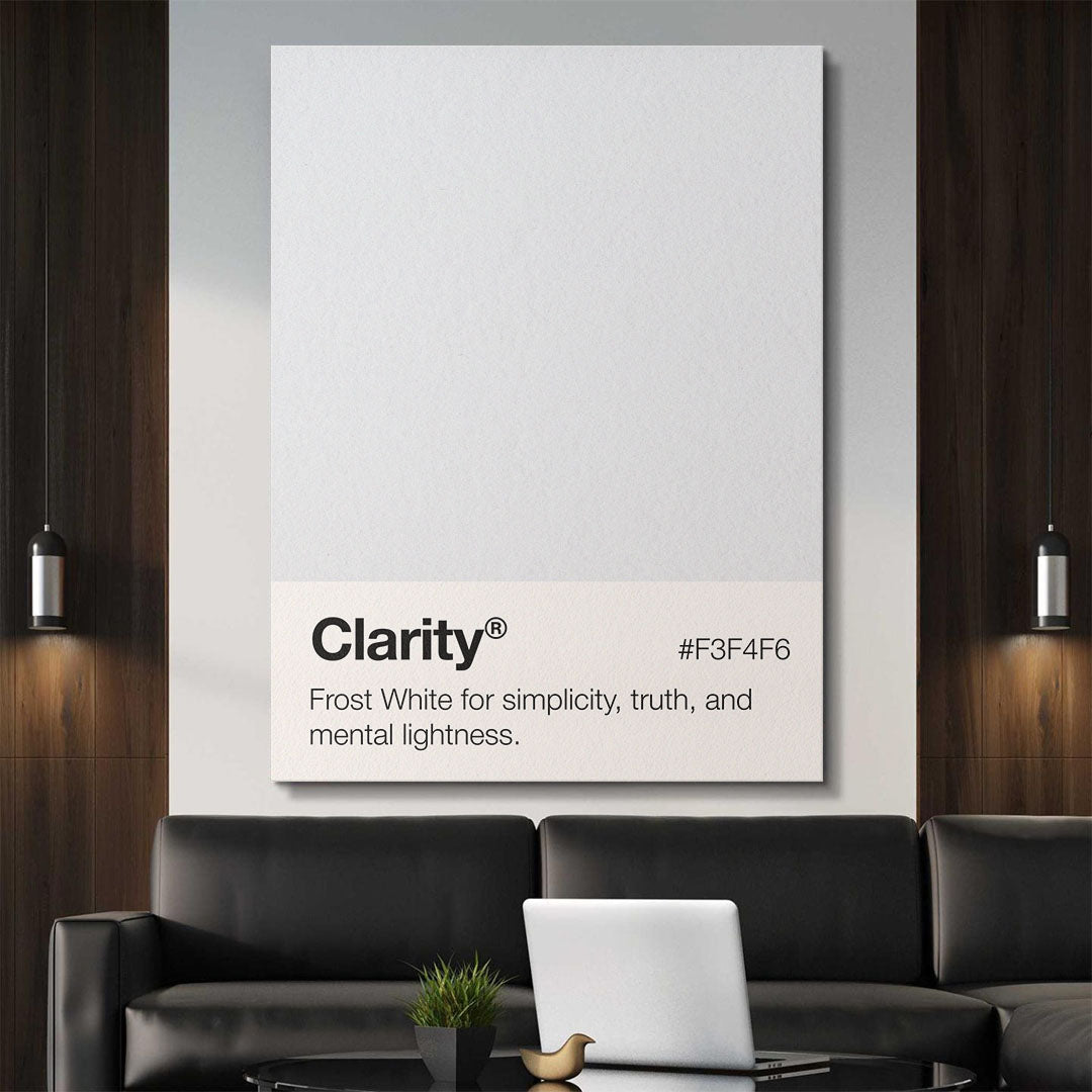 Clarity Palette motivational canvas wall art