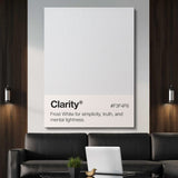Clarity Palette canvas wall art