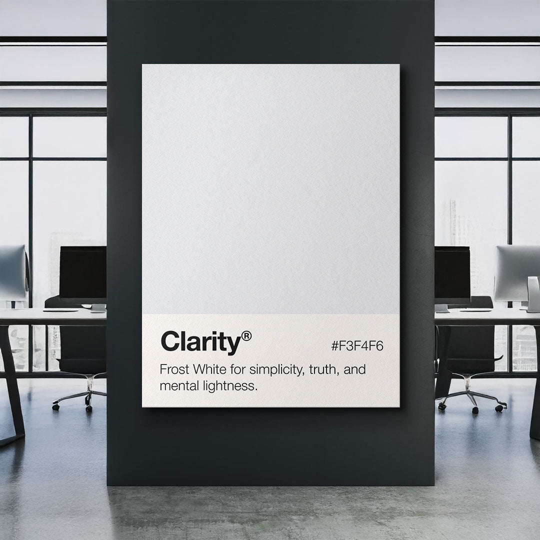 Clarity Palette motivational canvas wall art