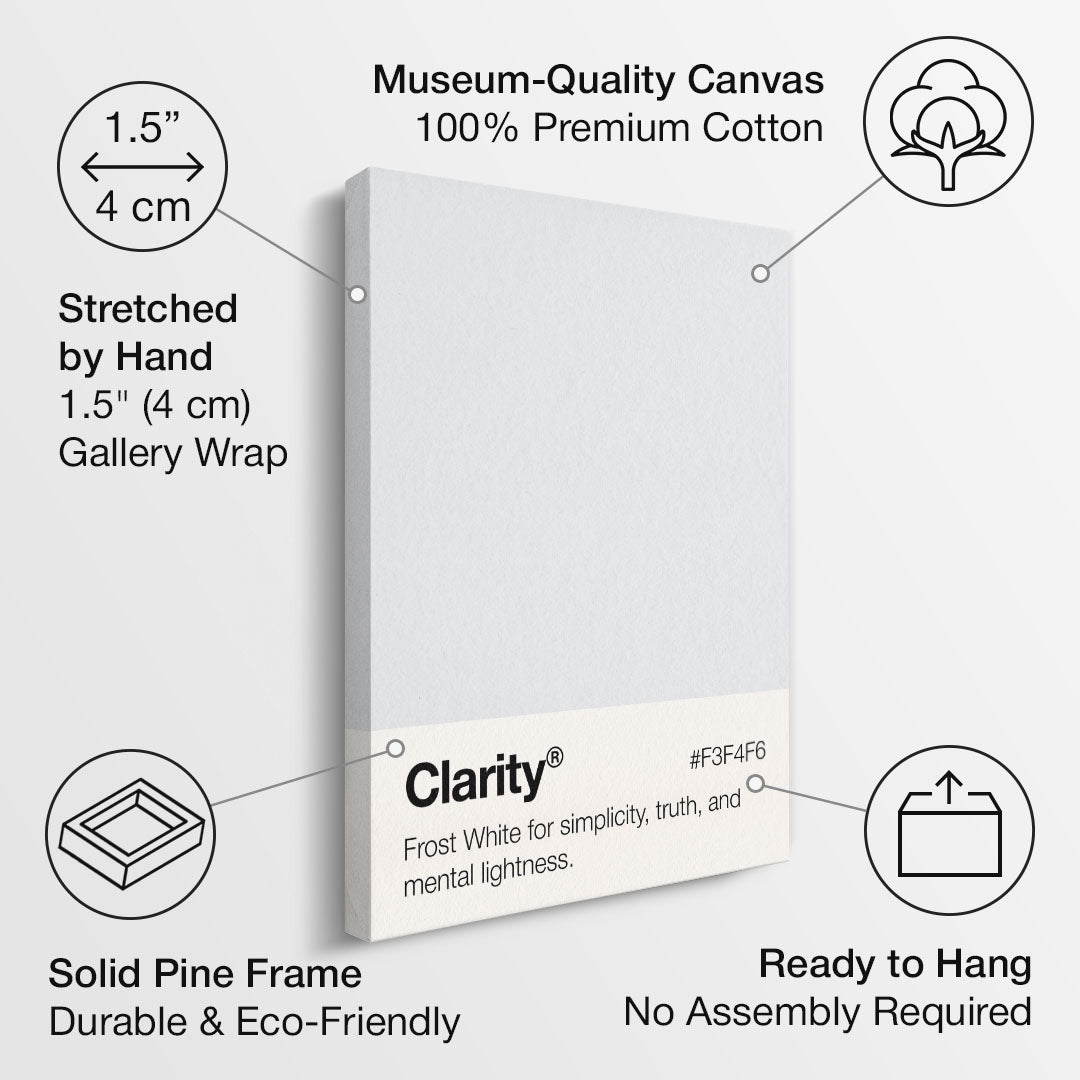 Clarity Palette motivational canvas wall art