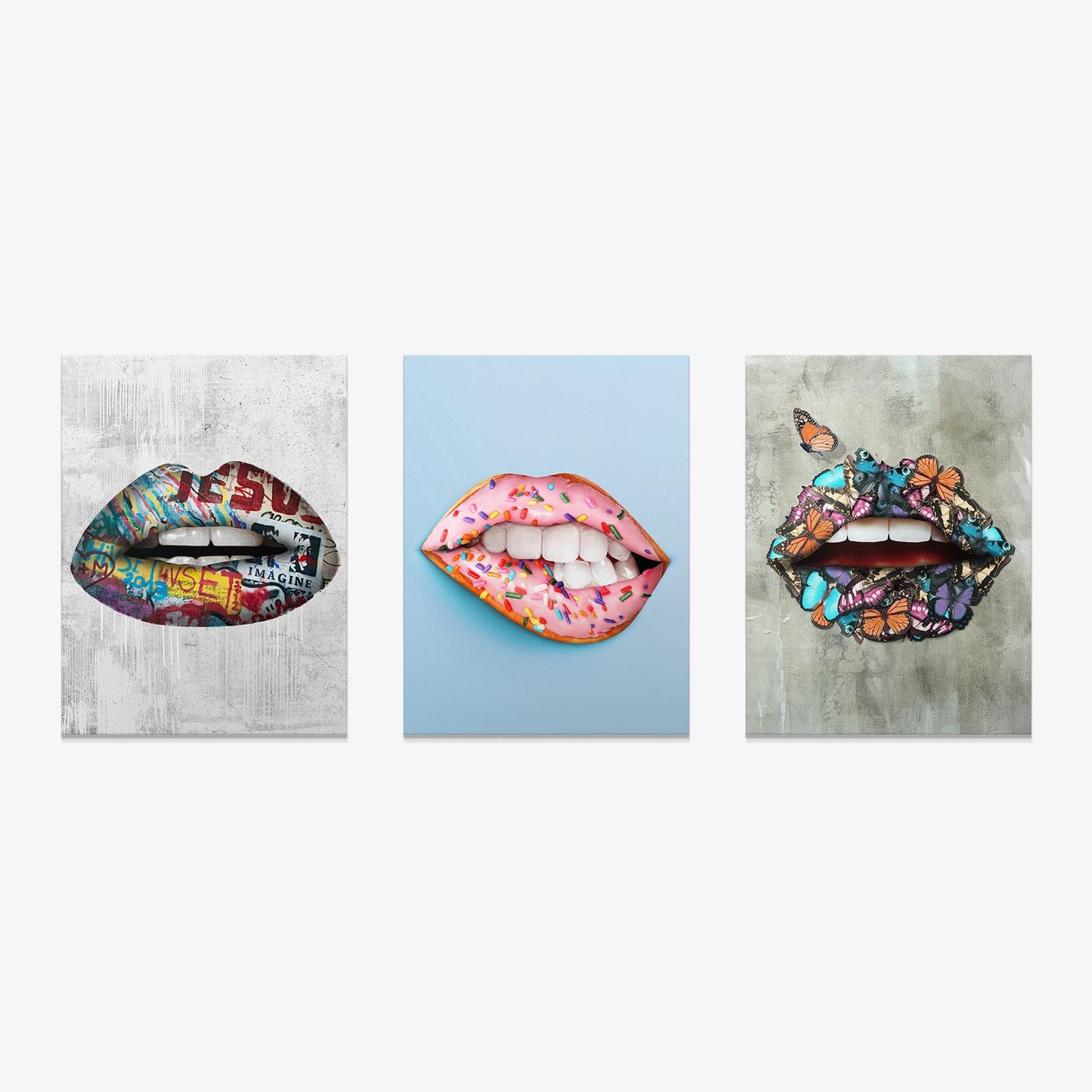 Color Lips Bundle canvas art