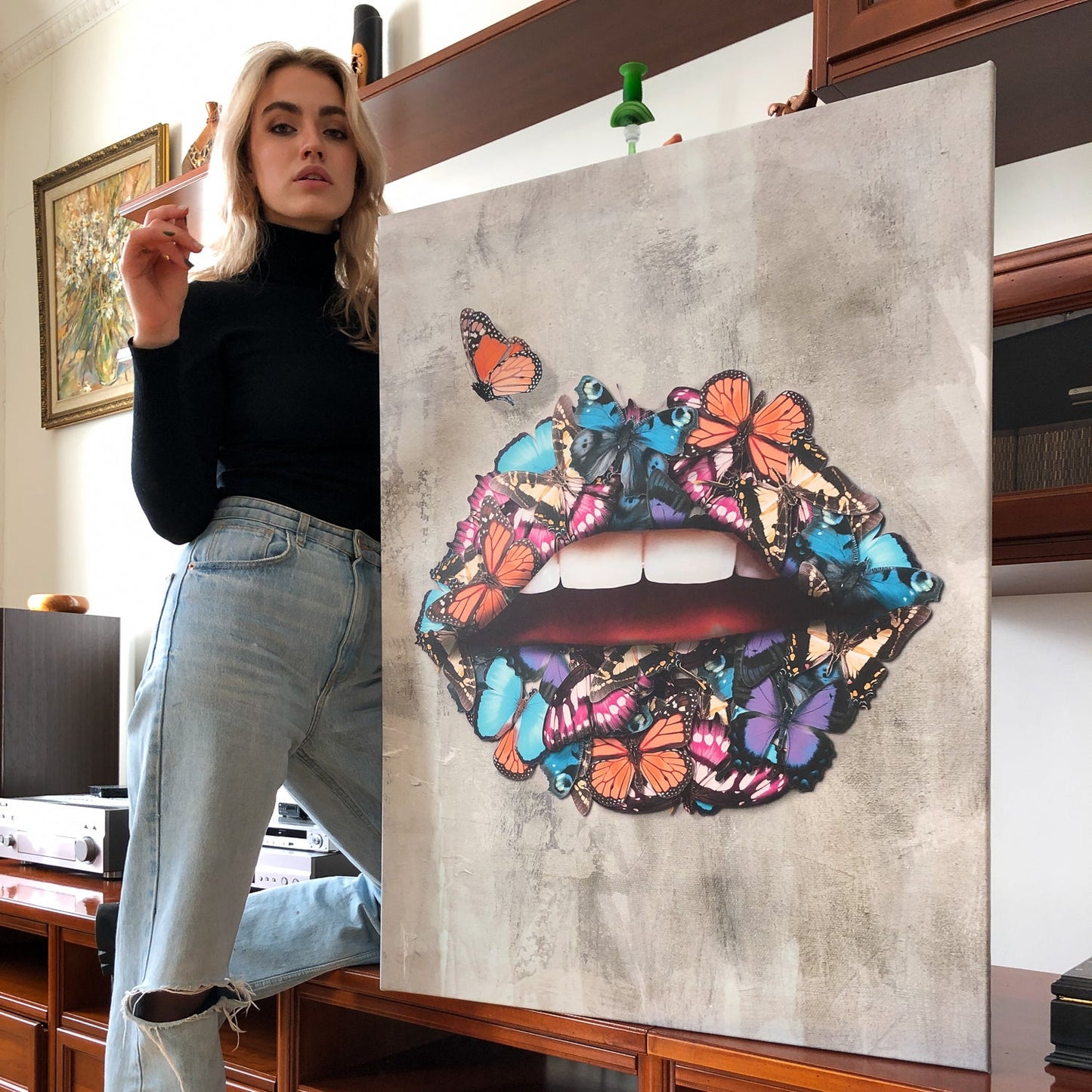 Color Lips Bundle canvas art