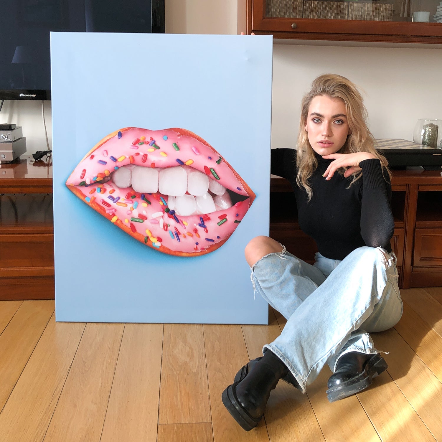 Color Lips Bundle canvas art