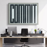 Commit canvas wall art