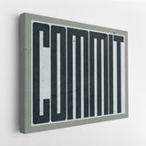 Commit canvas wall art