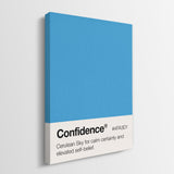 Confidence Palette canvas wall art