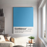 Confidence Palette canvas wall art