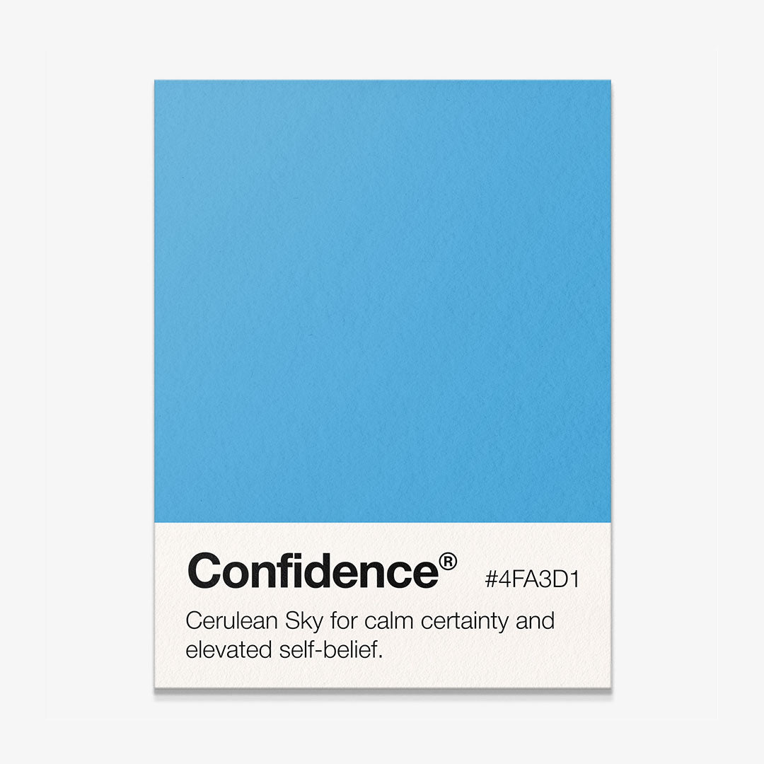 Confidence Palette motivational canvas wall art