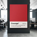 Courage Palette canvas wall art