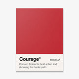 Courage Palette canvas wall art