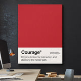 Courage Palette canvas wall art