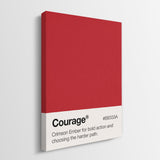 Courage Palette canvas wall art
