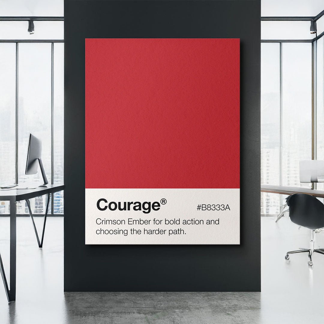Courage Palette motivational canvas wall art