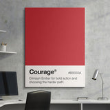 Courage Palette canvas wall art