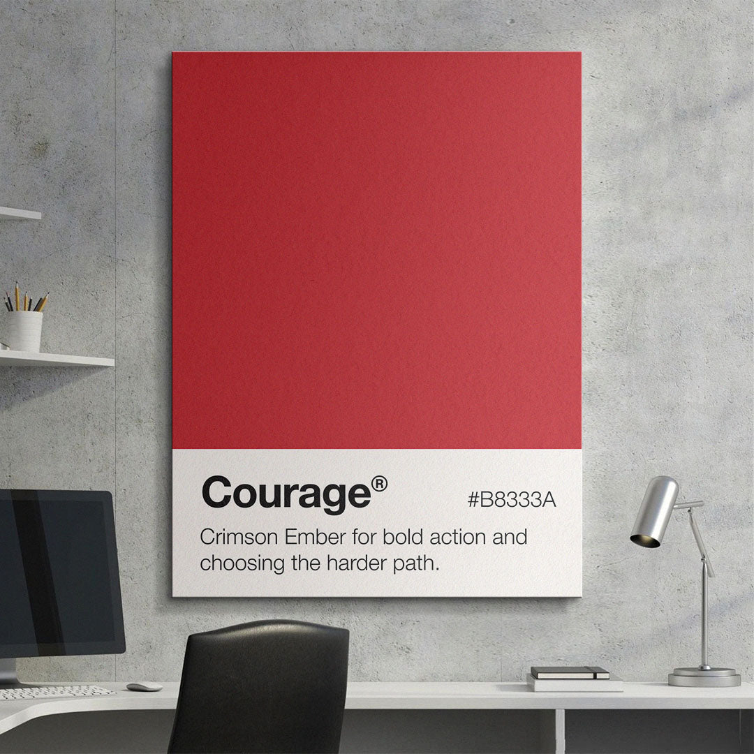 Courage Palette motivational canvas wall art