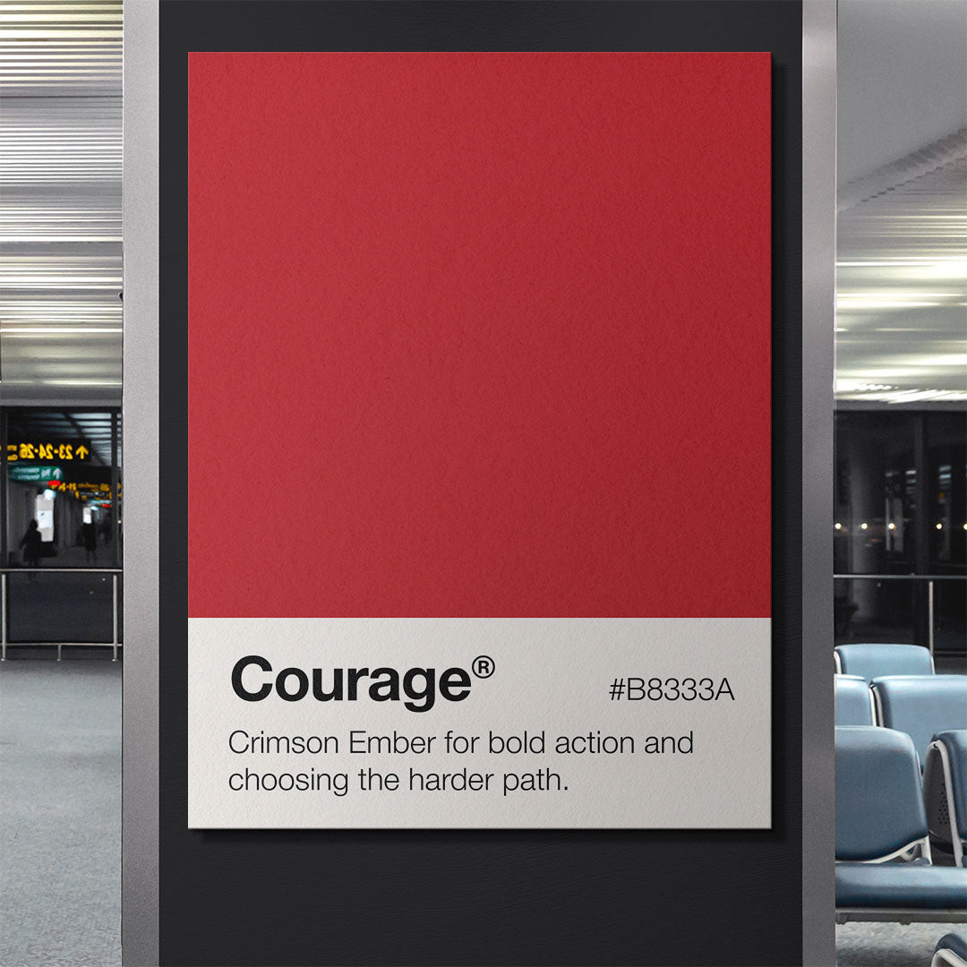 Courage Palette motivational canvas wall art