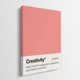 Creativity Palette canvas wall art