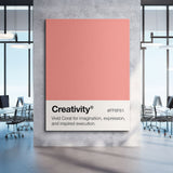 Creativity Palette canvas wall art