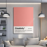 Creativity Palette canvas wall art
