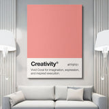 Creativity Palette canvas wall art
