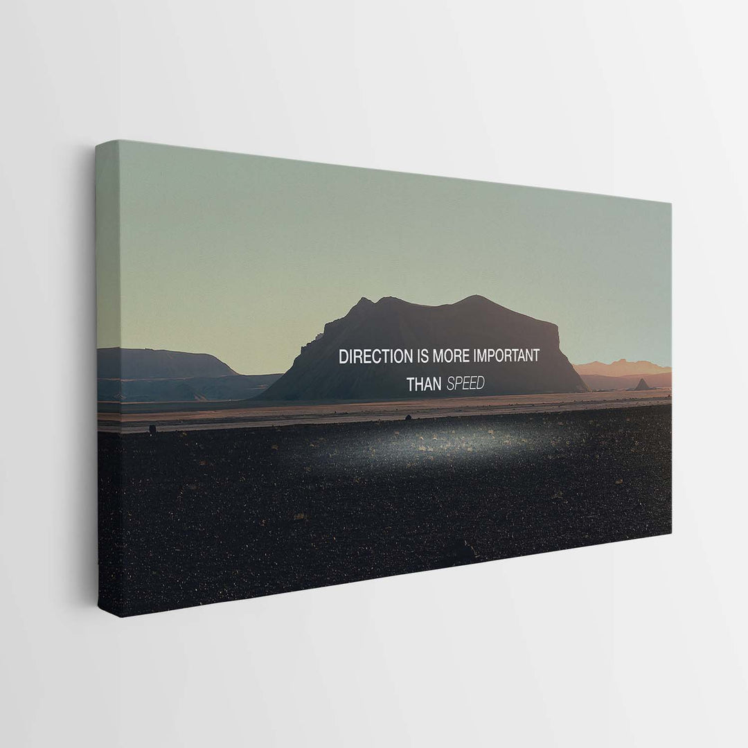 Direction canvas wall art