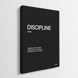 Discipline Definition canvas wall art