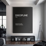 Discipline Definition canvas wall art