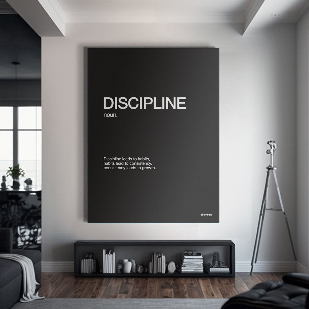 Discipline Definition canvas wall art